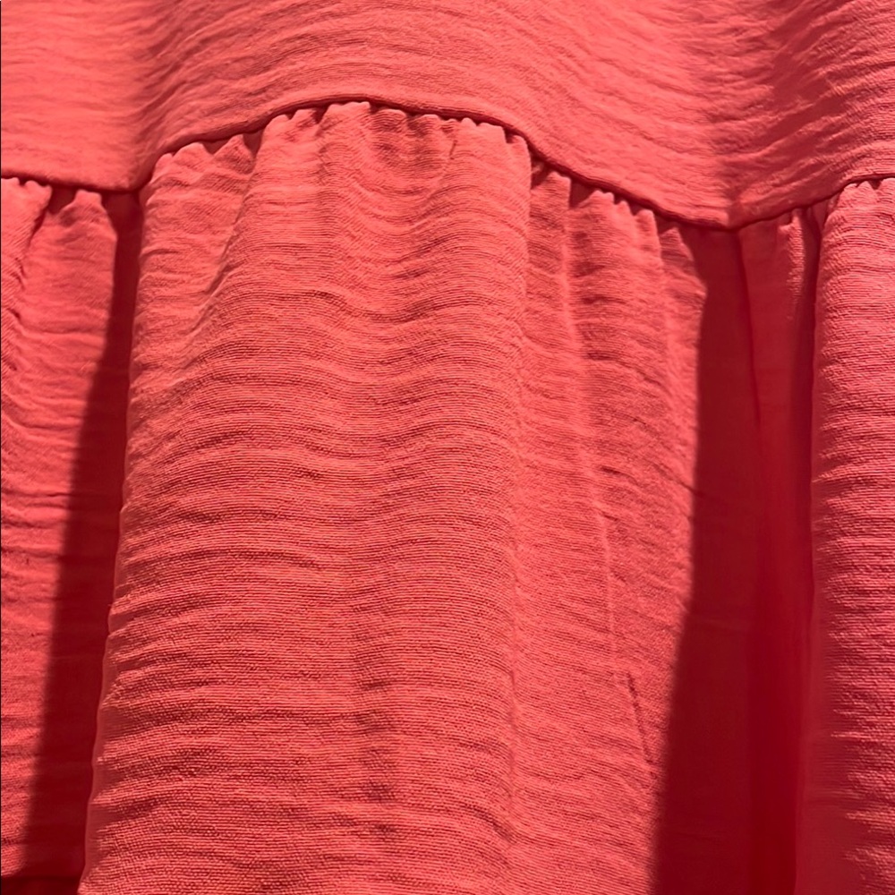 Pink Flutter Sleeve Ruffled‎ Blouse - Picture 3 of 5
